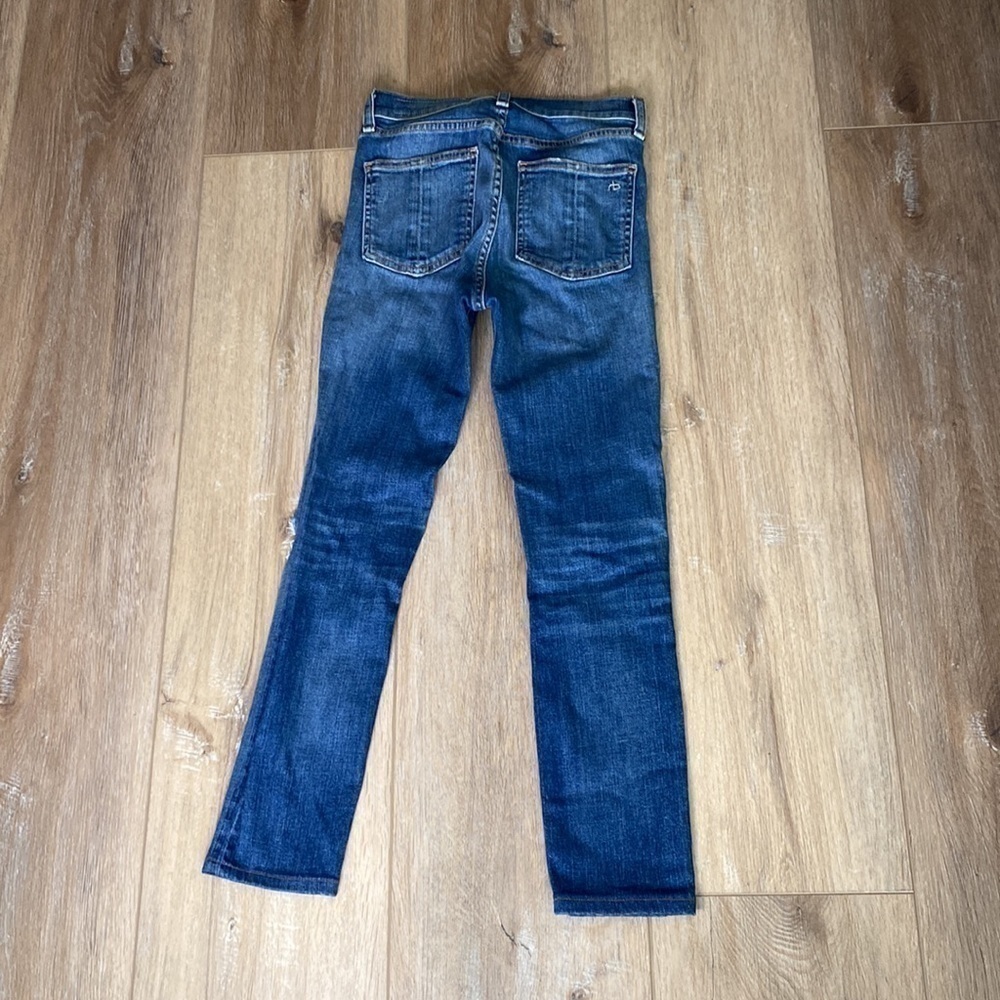 Rag & Bone High Rise Skinny Jeans Size 24 in Bonnie Blue - Picture 4 of 8